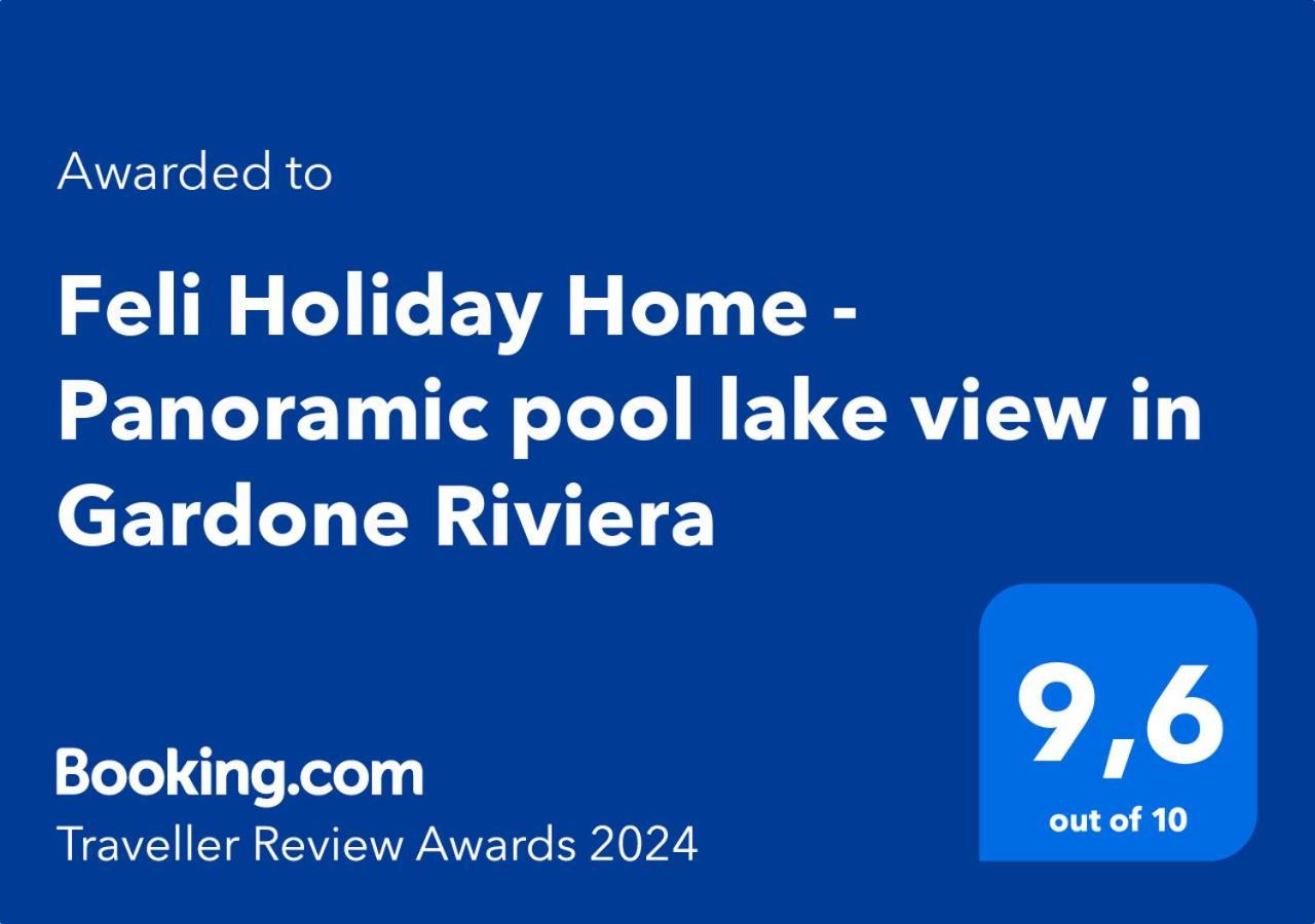 Feli Holiday Home - Panoramic Pool Lake View In Gardone Riviera Extérieur photo